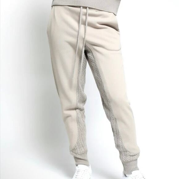 Twenty Montreal Felt Connect Sweatpants Small Beige Cotton Joggers - Picture 1 of 3